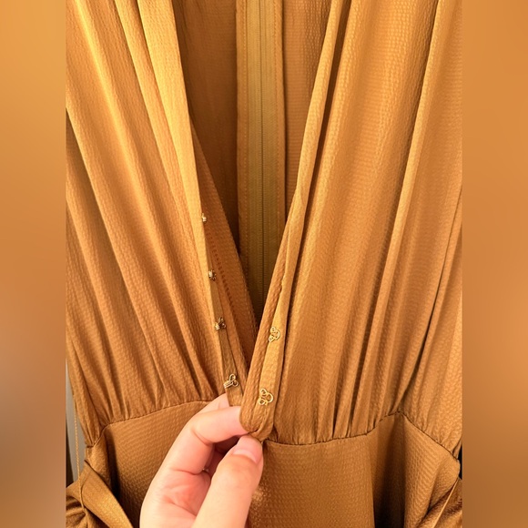 NWOT BRONX AND BANCO Carmen Maxi Dress in Copper GOLD - Picture 12 of 17